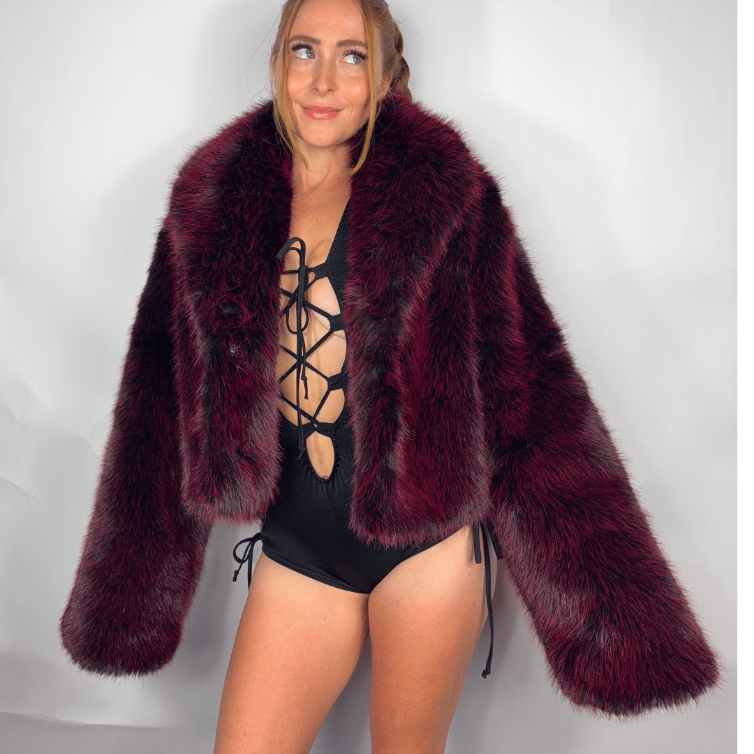 Nightshade Faux Fur Coat - Melted Glam LLC