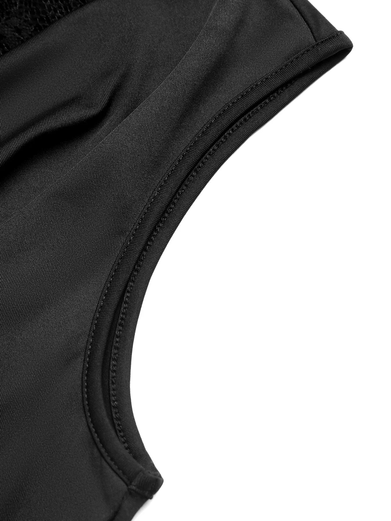 Lace Panel Cowl Neck Sleeveless Bodysuit -Bodysuit- Melted Glam LLC