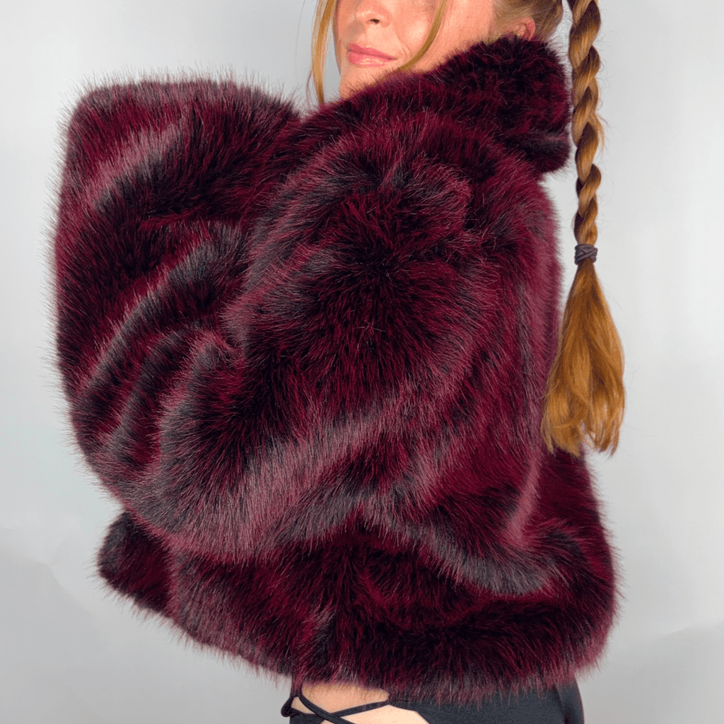 Nightshade Faux Fur Coat - Melted Glam LLC