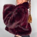 Nightshade Faux Fur Coat - Melted Glam LLC