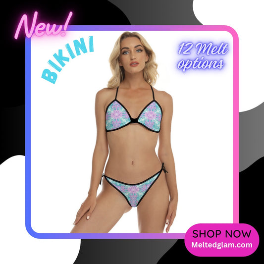Bikini set - 10 Melting Options Women |Melted Glam| Rave apparel , festival swimsuit