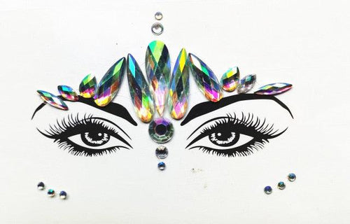 3D Makeup Tattoo Face Gems Glitter Face Jewels Crystal Stickers Face Glitter for Festival Carnival Party -Temporary tattoos- Melted Glam LLC
