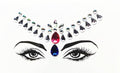 3D Makeup Tattoo Face Gems Glitter Face Jewels Crystal Stickers Face Glitter for Festival Carnival Party -Temporary tattoos- Melted Glam LLC