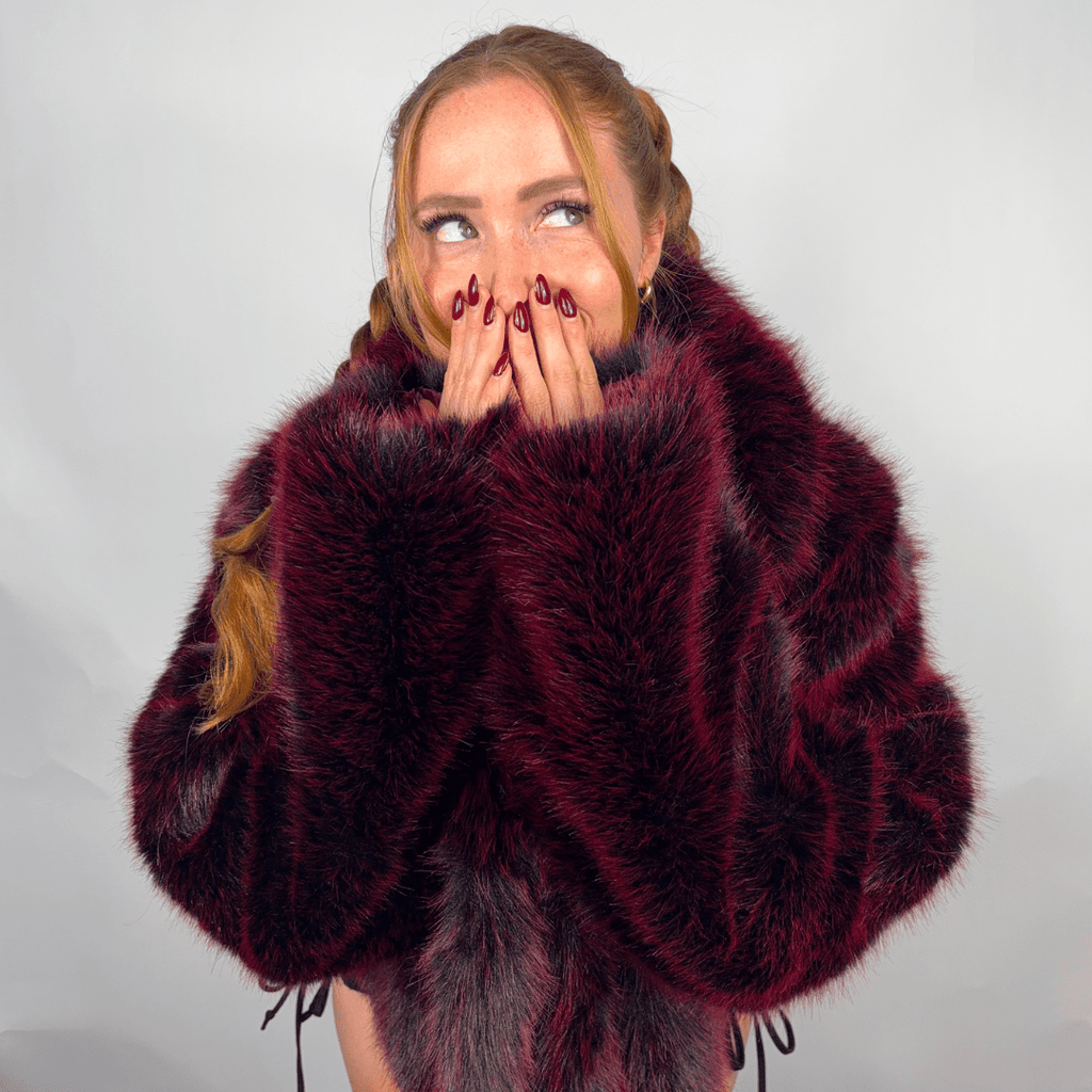 Nightshade Faux Fur Coat - Melted Glam LLC