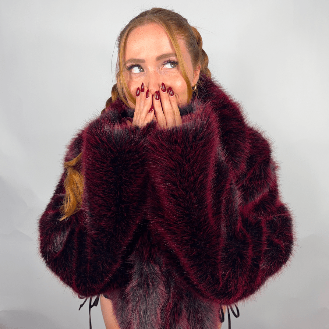 Nightshade Faux Fur Coat - Melted Glam LLC