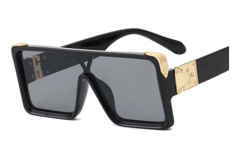 New Design New Stylish New Classic New Black & White Square Shape Sunglasses For Women New Fashionable Branded & Oversized Sun Glasses For Men New Luxury Shades Sunglasses For Men & Women -Sunglasses- Melted Glam LLC