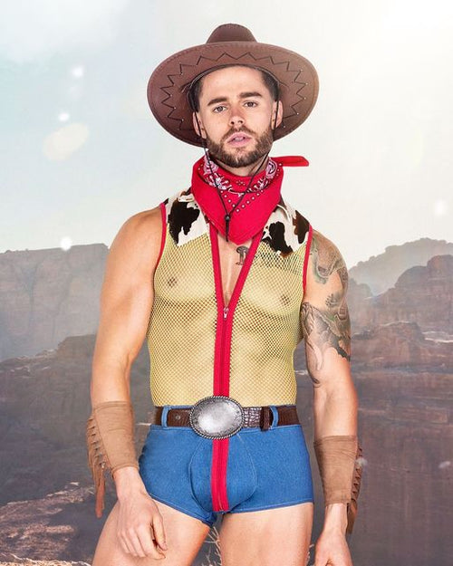 4pc Playful Sheriff Men’s Costume -Costumes- Melted Glam LLC