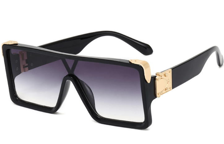 New Design New Stylish New Classic New Black & White Square Shape Sunglasses For Women New Fashionable Branded & Oversized Sun Glasses For Men New Luxury Shades Sunglasses For Men & Women -Sunglasses- Melted Glam LLC
