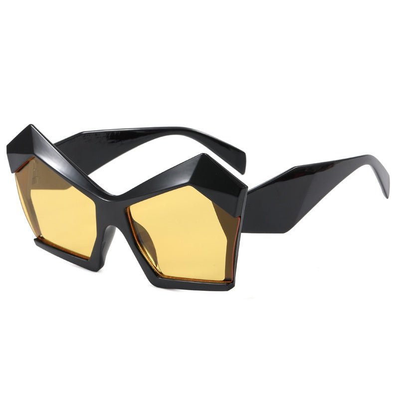 Oversized Square Cateye Polarized Sunglasses Big Trendy Style Fashionable Personality Big Frame Sunglasses New Fashionable & Popular Street Style Sunglasses For Women -Sunglasses- Melted Glam LLC