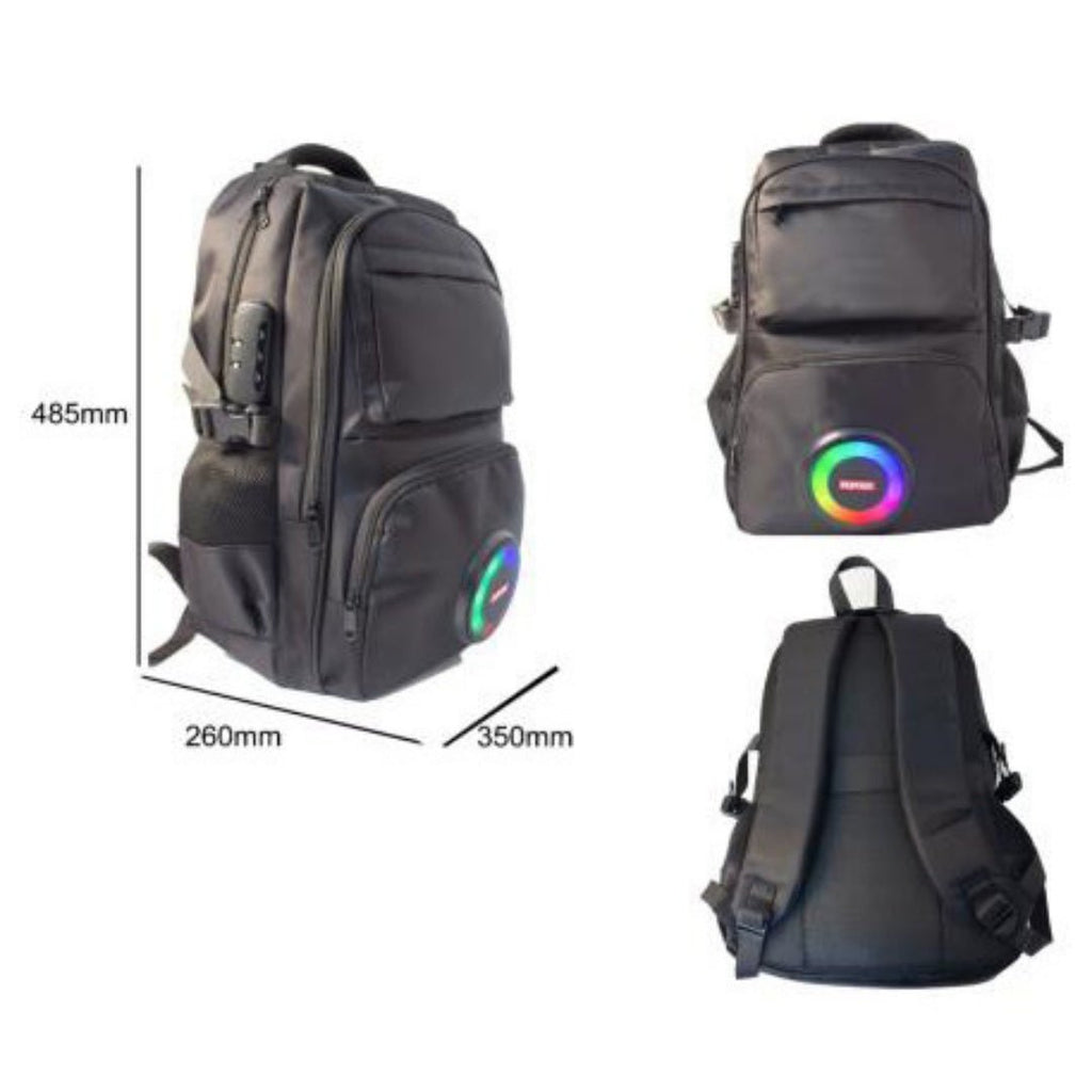 Bluetooth Speaker Backpack – Waterproof Rechargeable Outdoor Backpack with Built-In Speaker -Backpacks- Melted Glam LLC