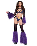 Sheer Shrug with Faux Fur Bell Sleeve - Melted Glam LLC
