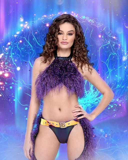 Faux-Fur Cropped Halter Neck Top - Melted Glam LLC