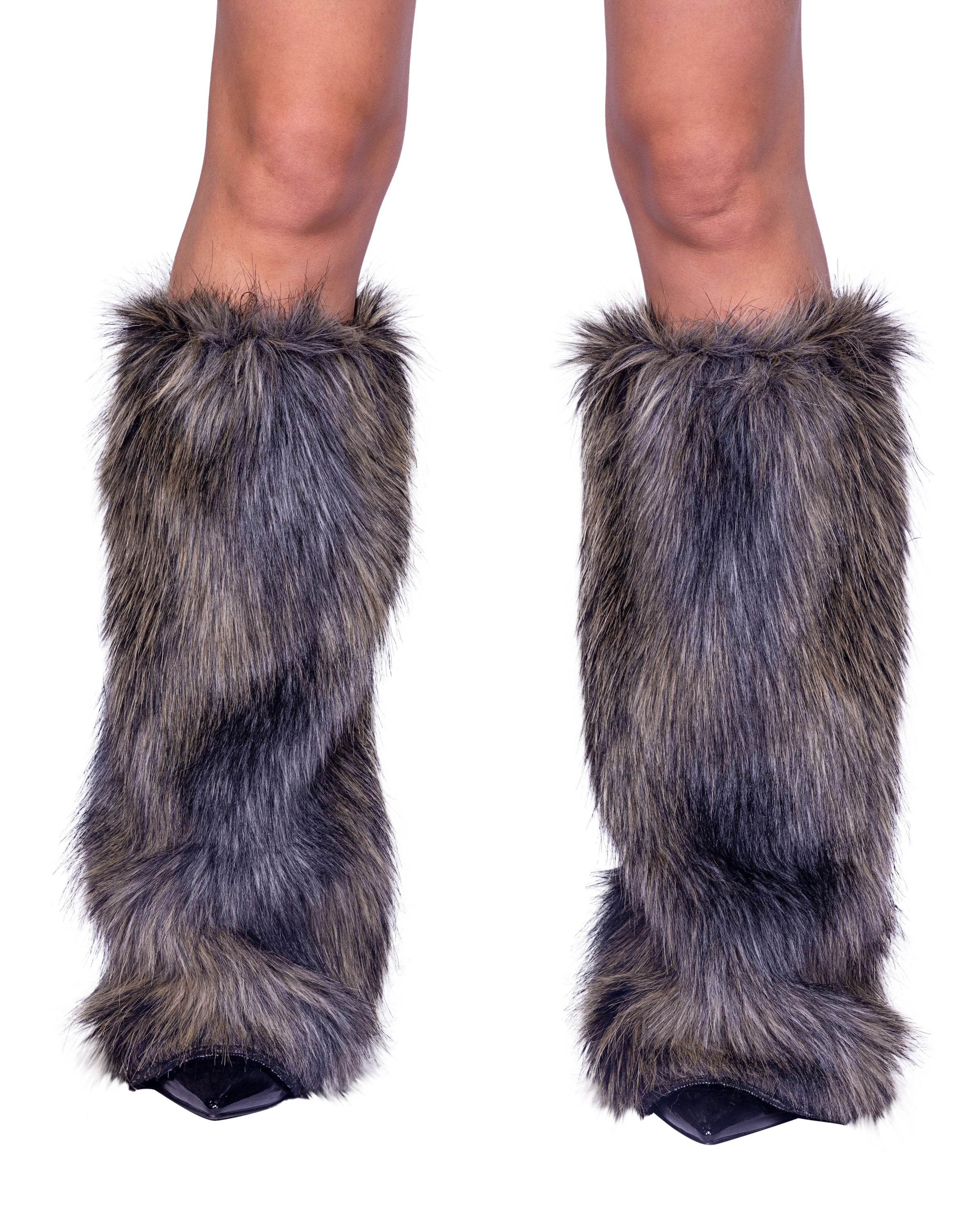 Pair of Faux Fur Wolf Leg Warmers -Costumes, accessories- Melted Glam LLC