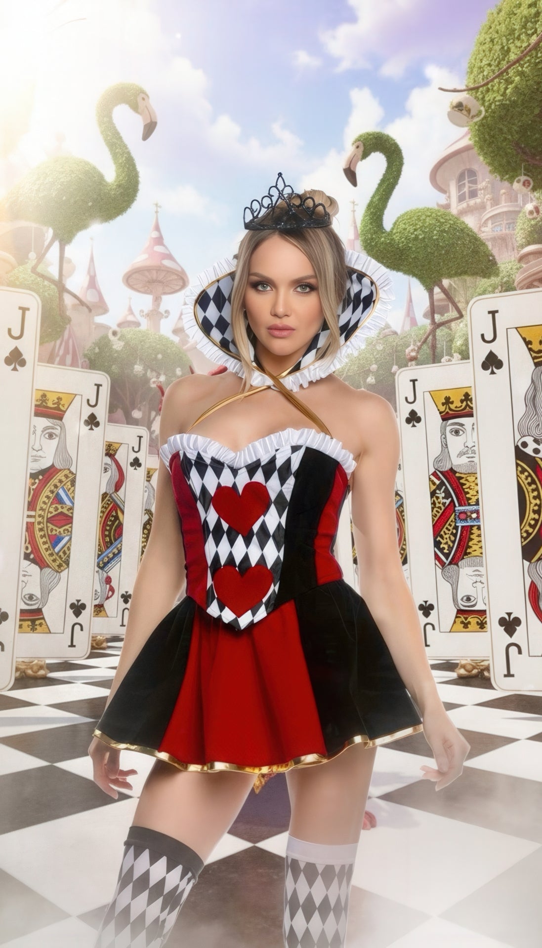 4pc Wonderland Queen -Costumes- Melted Glam LLC