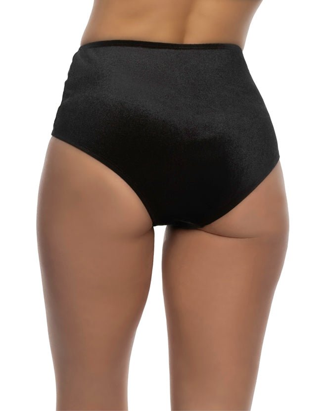 1pc High Waist Cheeky Velvet Shorts -Shorts- Melted Glam LLC