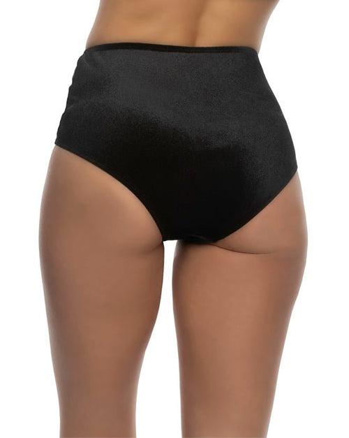 1pc High Waist Cheeky Velvet Shorts -Shorts- Melted Glam LLC