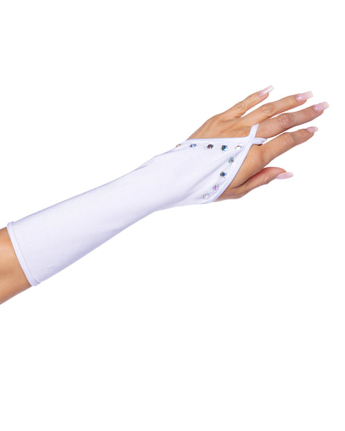 Bedazzled Gloves with Rhinestones - Melted Glam LLC