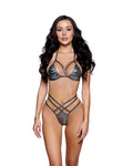 Holographic Weave 2PC Strappy Bikini Set - Melted Glam LLC