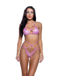 Shimmer Strappy Ring 2PC Bikini Set - Melted Glam LLC