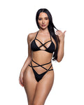 Spandex Strappy Ring 2PC Bikini Set - Melted Glam LLC
