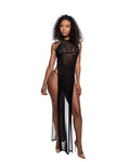 Long Mesh Slit Cover Up Gown Festival Beach Dress - Melted Glam LLC