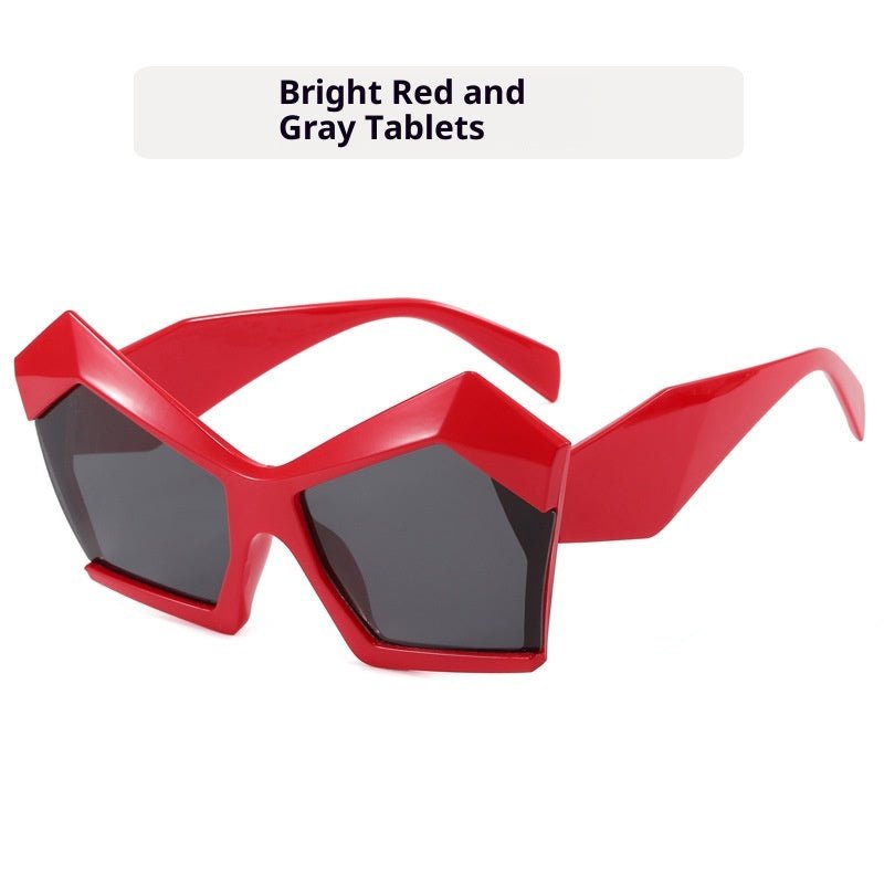 Oversized Square Cateye Polarized Sunglasses Big Trendy Style Fashionable Personality Big Frame Sunglasses New Fashionable & Popular Street Style Sunglasses For Women -Sunglasses- Melted Glam LLC