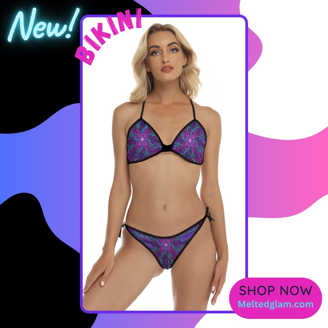 Bikini set - 10 Melting Options Women |Melted Glam| Rave apparel , festival swimsuit - bikini - Melted Glam LLC