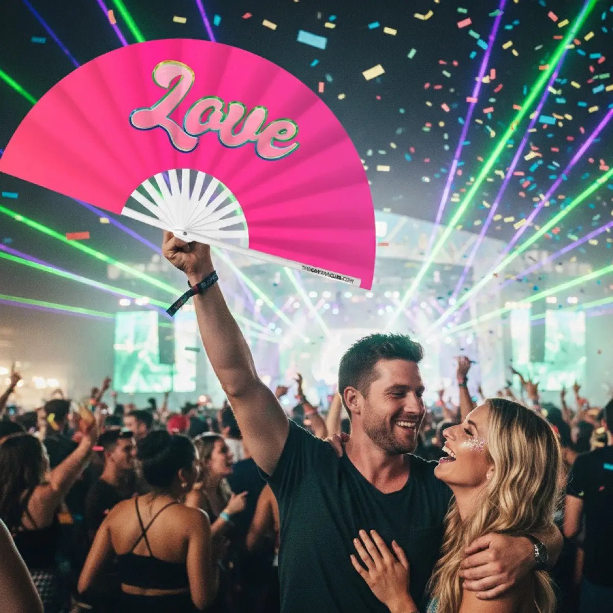 Love Fan (UV) -Hand Fan- Melted Glam LLC