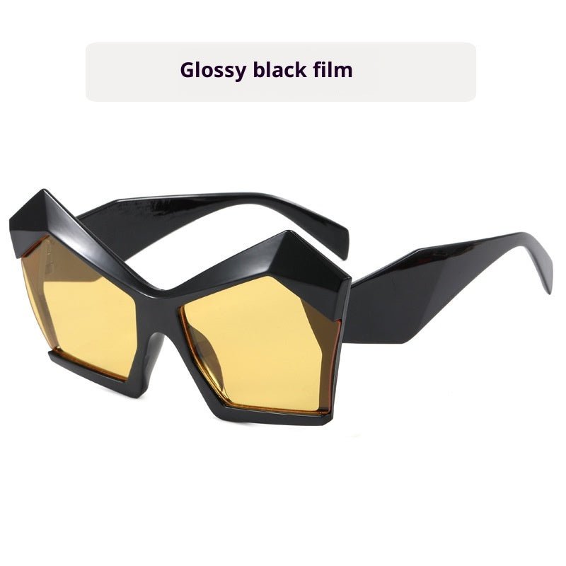 Oversized Square Cateye Polarized Sunglasses Big Trendy Style Fashionable Personality Big Frame Sunglasses New Fashionable & Popular Street Style Sunglasses For Women -Sunglasses- Melted Glam LLC