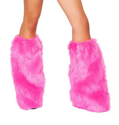 Pair of Fur Boot Cover Fluffies -Accessories, costumes, christmas, Ravewear- Melted Glam LLC