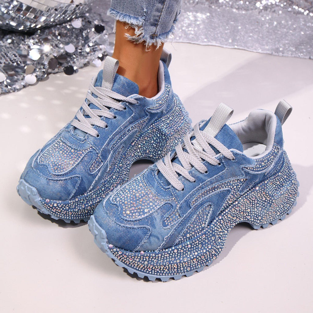 Women's Height-Increasing Platform Sneakers - Thick Sole Casual Shoes -Women's Shoes- Melted Glam LLC