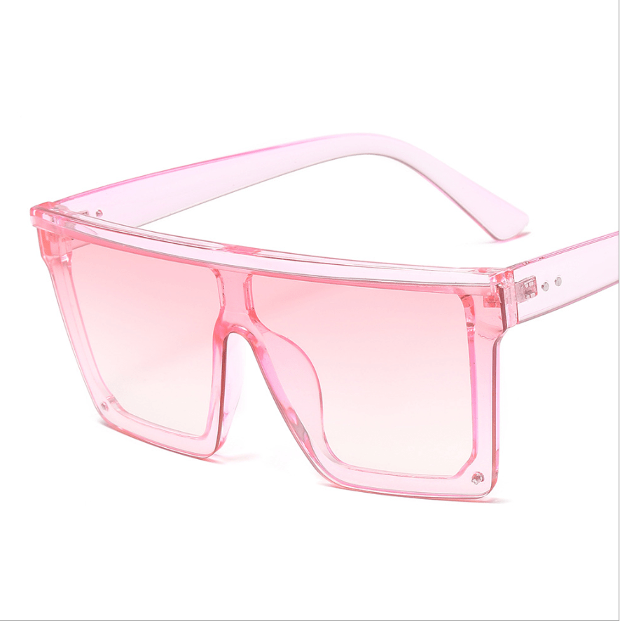 Vintage Women Black Sunglasses Oversized Square Classic Shaped Trendy Sunglasses Luxury Leopard Big Frame Style Sun Glasses For Female Fashion UV Protection Flat Lens Shades -sunglasses- Melted Glam LLC