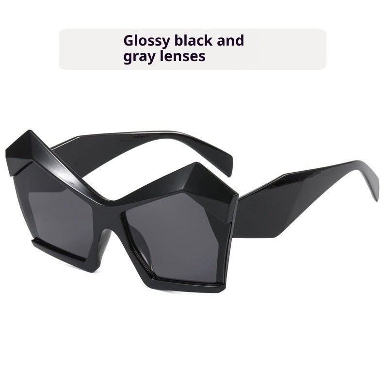 Oversized Square Cateye Polarized Sunglasses Big Trendy Style Fashionable Personality Big Frame Sunglasses New Fashionable & Popular Street Style Sunglasses For Women -Sunglasses- Melted Glam LLC