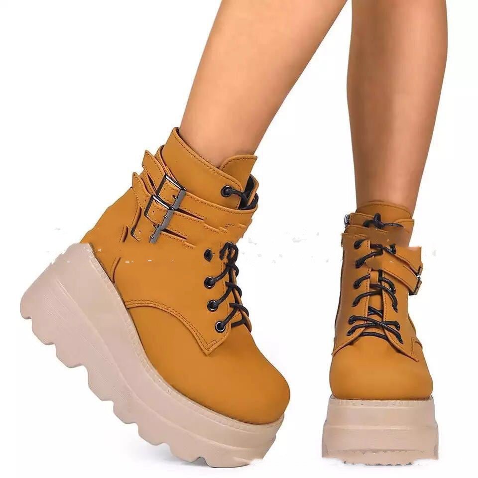 Platform Shoes Boots Women Winter Shoes Genuine Leather -Female shoes- Melted Glam LLC