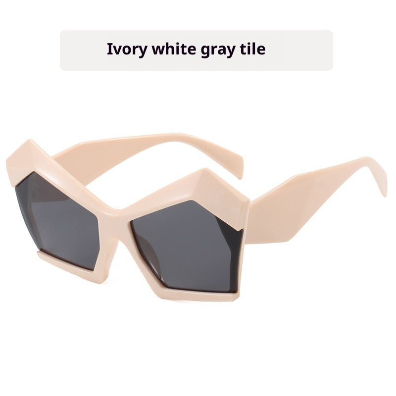 Oversized Square Cateye Polarized Sunglasses Big Trendy Style Fashionable Personality Big Frame Sunglasses New Fashionable & Popular Street Style Sunglasses For Women -Sunglasses- Melted Glam LLC