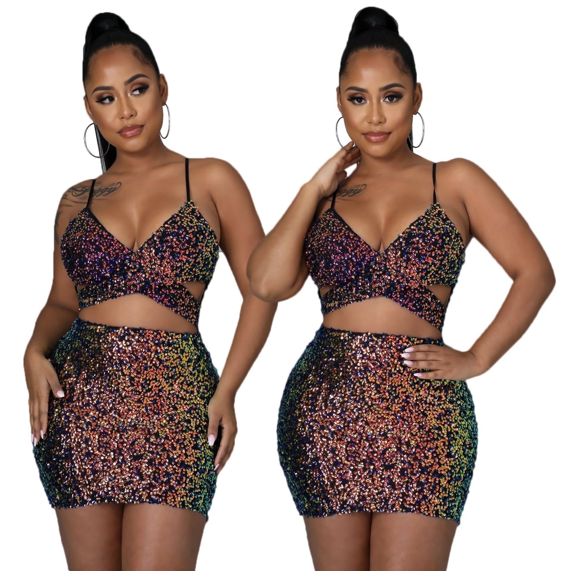 Women's Open-back Hollowed-out Sleeveless Prom Dress -Dress- Melted Glam LLC