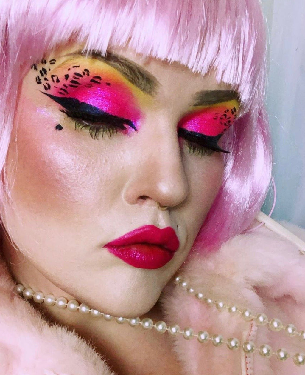 NEON LIGHTS (24PC) *BLACKLIGHT!* Pigment/Glitter Pallete! -Makeup Palette- Melted Glam LLC