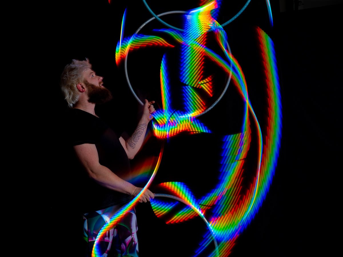 Ready to Ship Atomic V LED Hoops -LED Hoop- Melted Glam LLC
