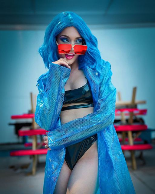 GlowGuard: Illumin8 Vinyl Rave Trench Coat - Melted Glam LLC
