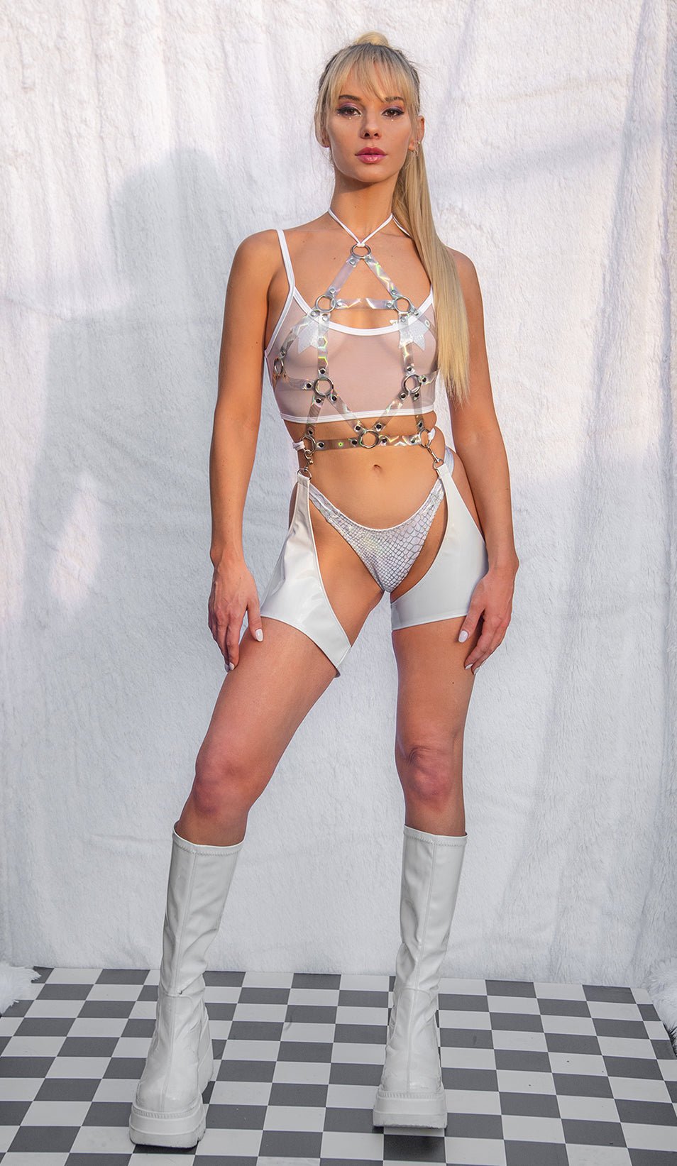 Galactic Glow Rave Star Harness - Melted Glam LLC