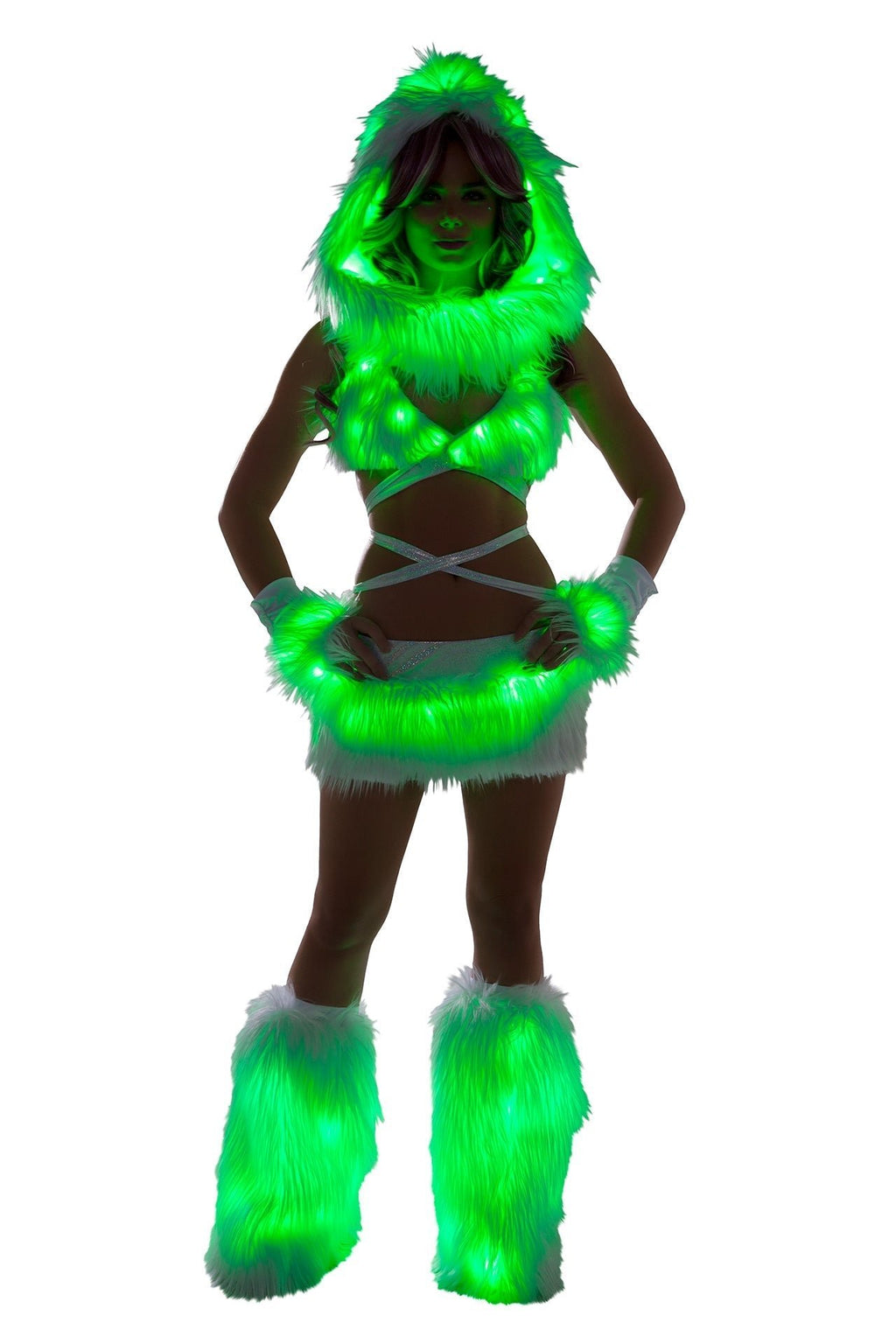 GlowFur Illuminated Light-Up Wrap Top - Melted Glam LLC