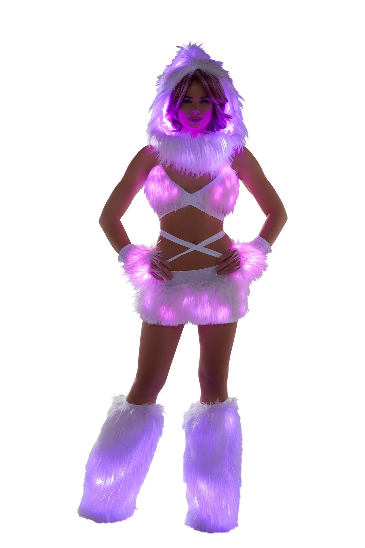 GlowFur Illuminated Light-Up Wrap Top - Melted Glam LLC