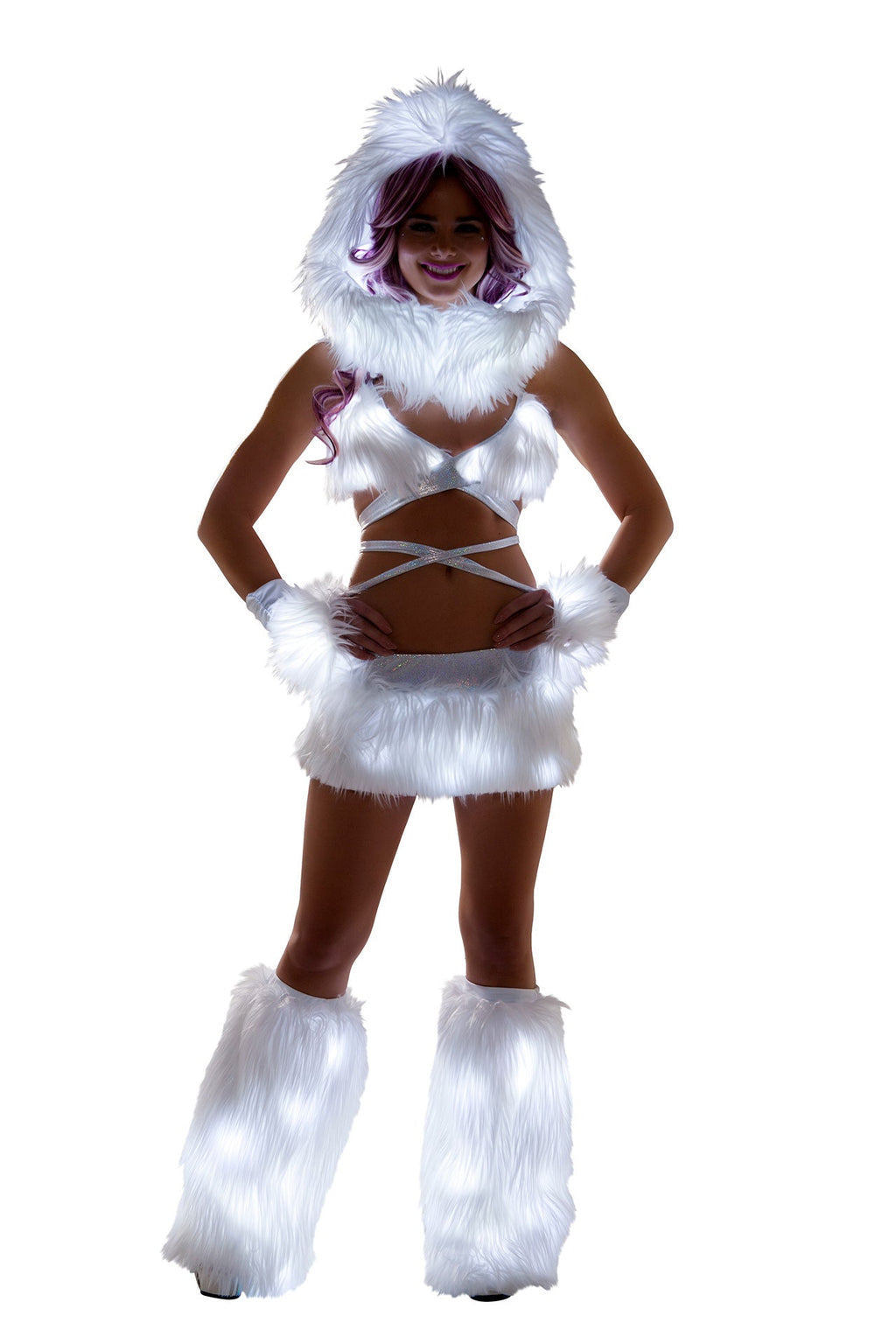 GlowFur Illuminated Light-Up Wrap Top - Melted Glam LLC