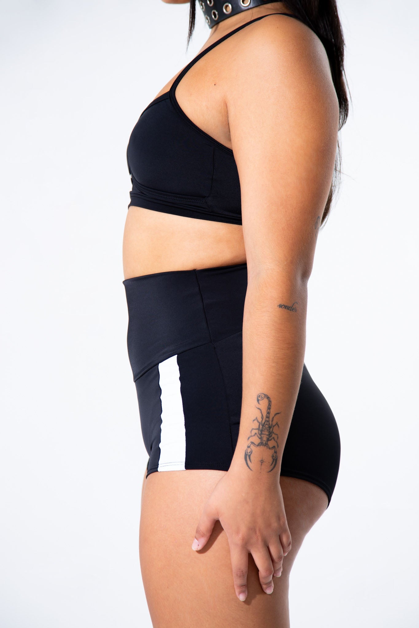 Black Striped Shorties -Shorts- Melted Glam LLC