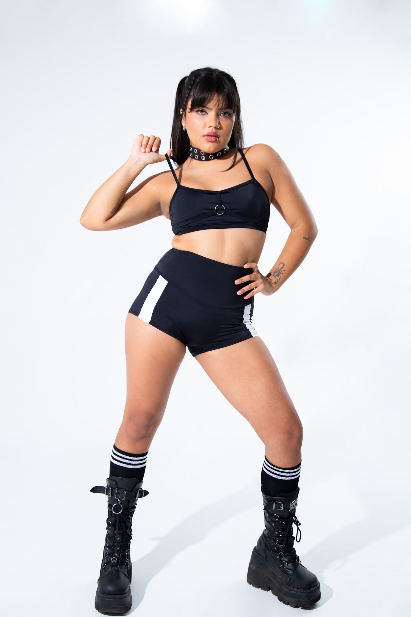 Black Harness Bra -Sports Bra- Melted Glam LLC