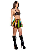 ElectroWave Vinyl Pleated Skirt - Melted Glam LLC
