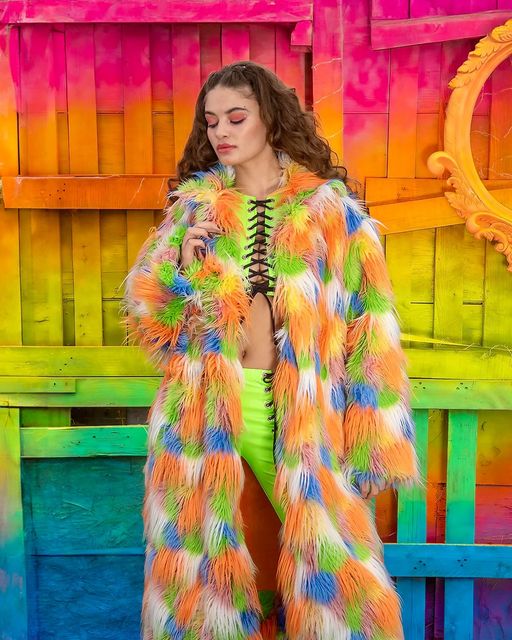 Galactic Groove Unisex Mid-Length Coat - Melted Glam LLC
