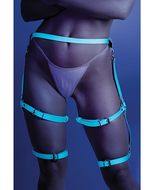 Glow Buckle Up Glow in the Dark Leg Harness -Harness- Melted Glam LLC