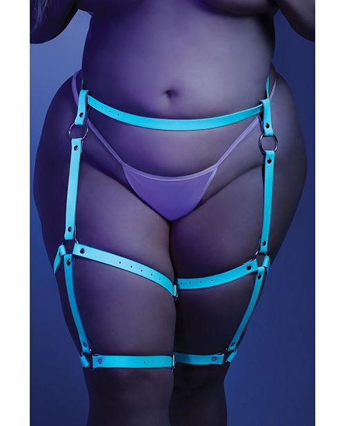 Glow Buckle Up Glow in the Dark Leg Harness -Harness- Melted Glam LLC