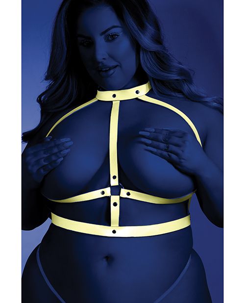 Glow Strapped In Glow in the Dark Chest Harness Top -Harness- Melted Glam LLC
